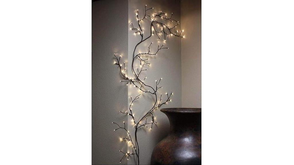 lighted willow vine decor