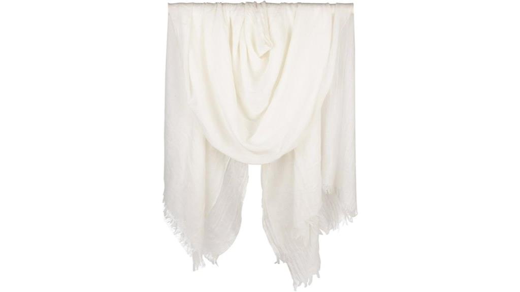 lightweight linen beach scarf