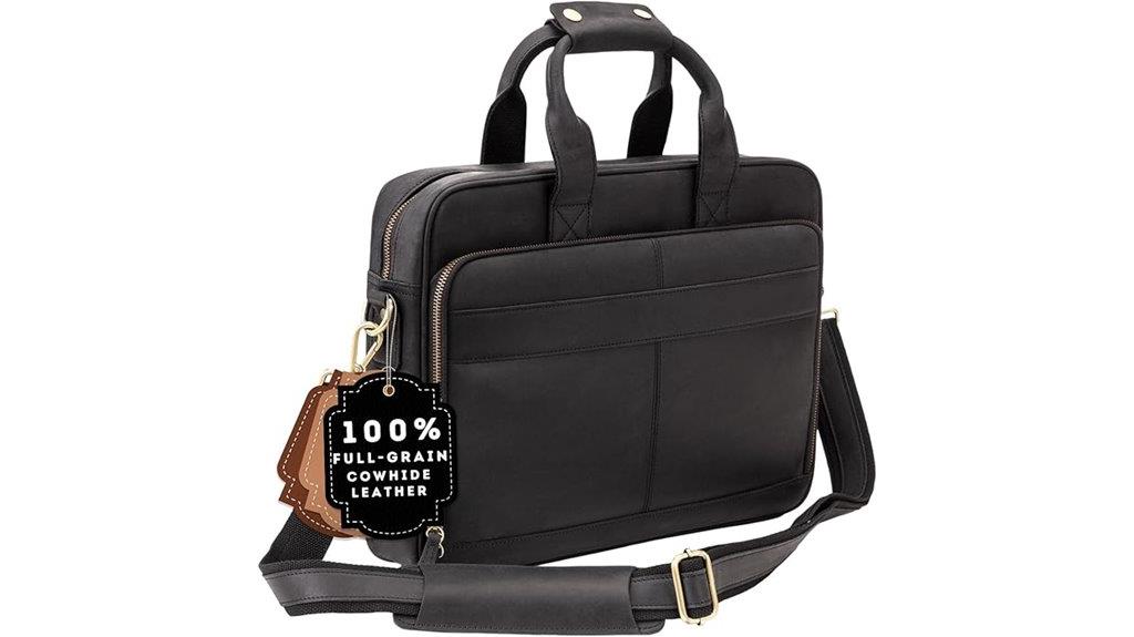 luxurious leather men s briefcase