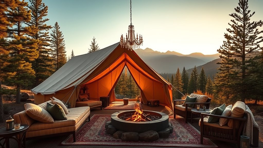 luxurious wilderness accommodations offered