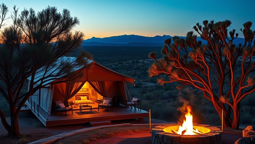 luxury accommodations in outback