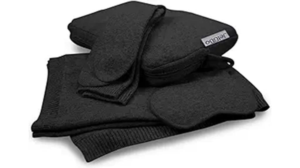 luxury cashmere travel essentials
