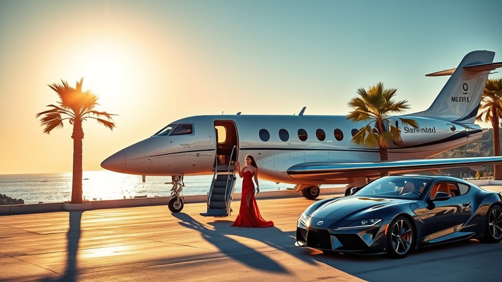luxury flight to cannes