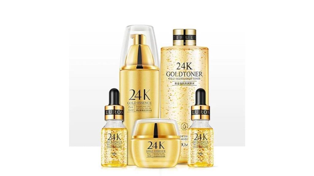 luxury gold skincare collection