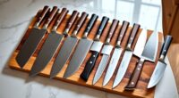 luxury kitchen knives selection