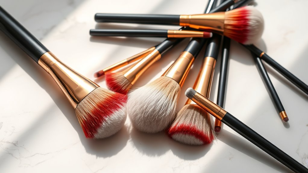 luxury makeup brushes collection