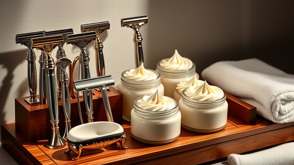 luxury razors and creams
