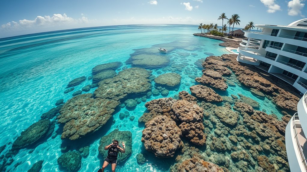 luxury resorts harm coral health
