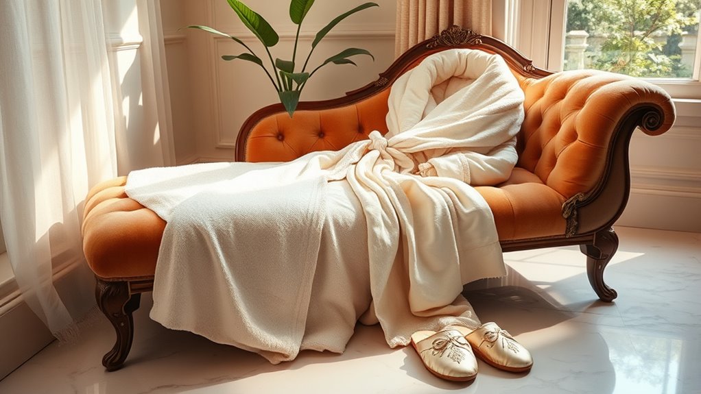 luxury robes and slippers