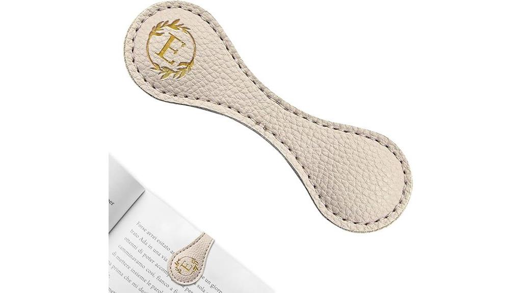 magnetic leather bookmark e