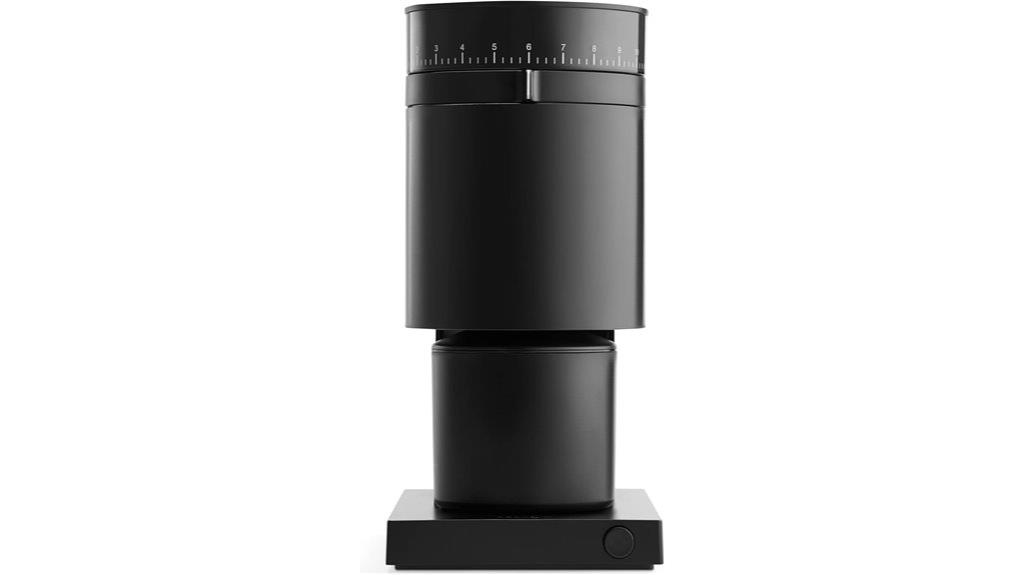matte black coffee grinder