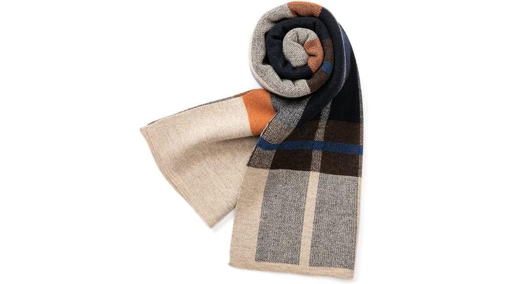 merino wool tartan scarf