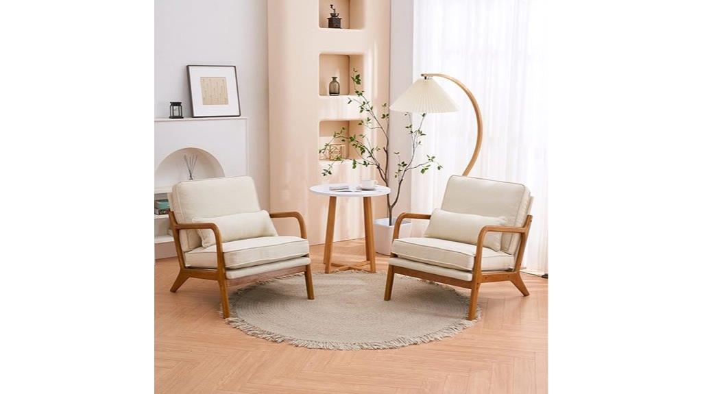 mid century modern accent chairs