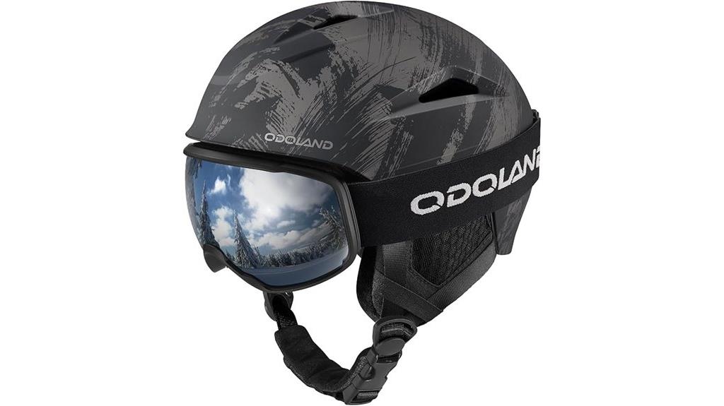 odoland ski helmet goggles
