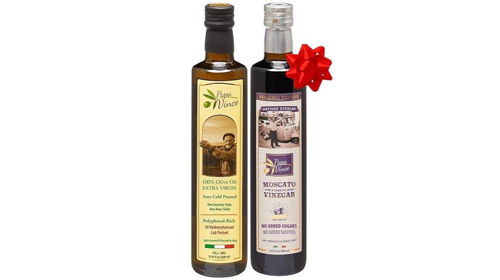 olive oil and balsamic set