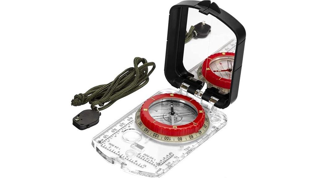 orienteering compass with light
