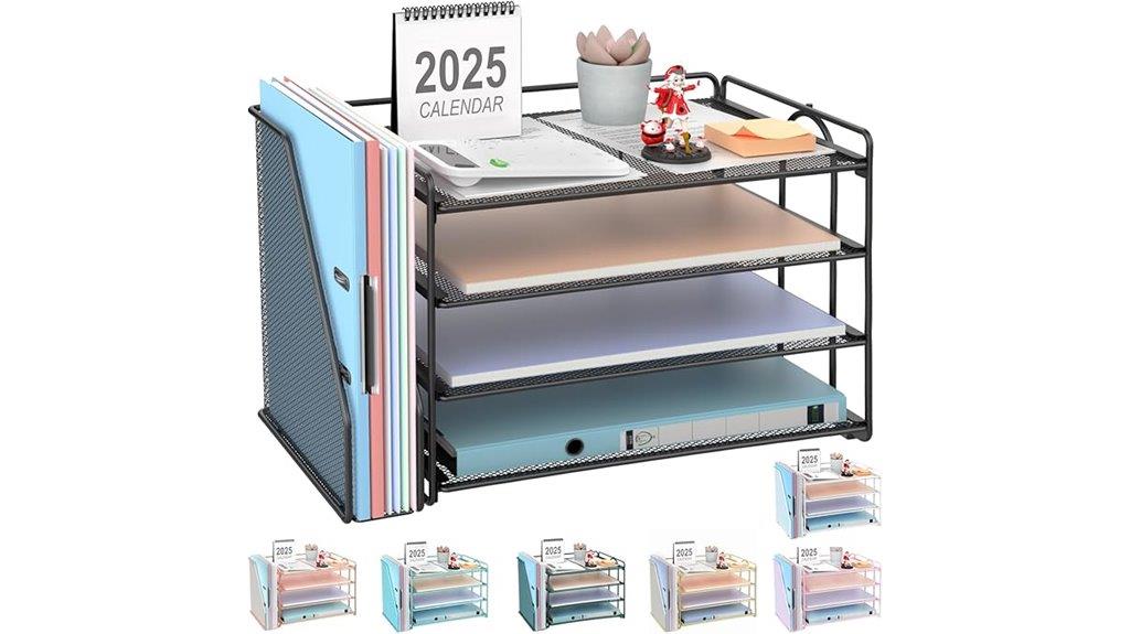 paper organizer with magazine holder
