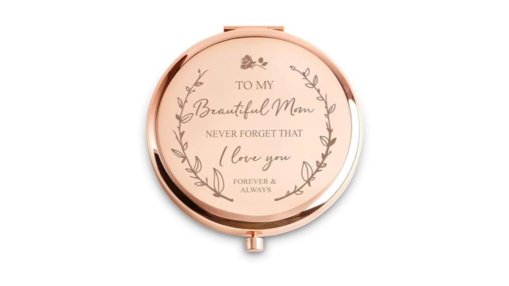 personalized engraved compact mirror