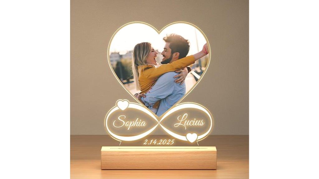 personalized illuminated picture frame
