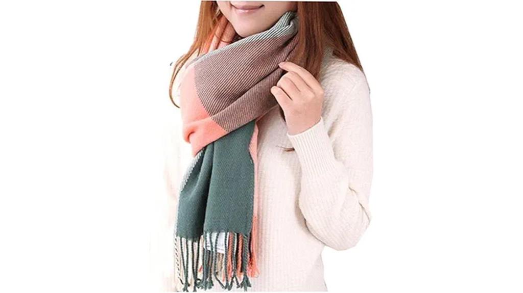 plaid women s shawl scarf