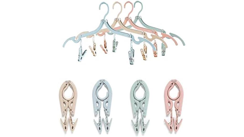 portable folding travel hangers