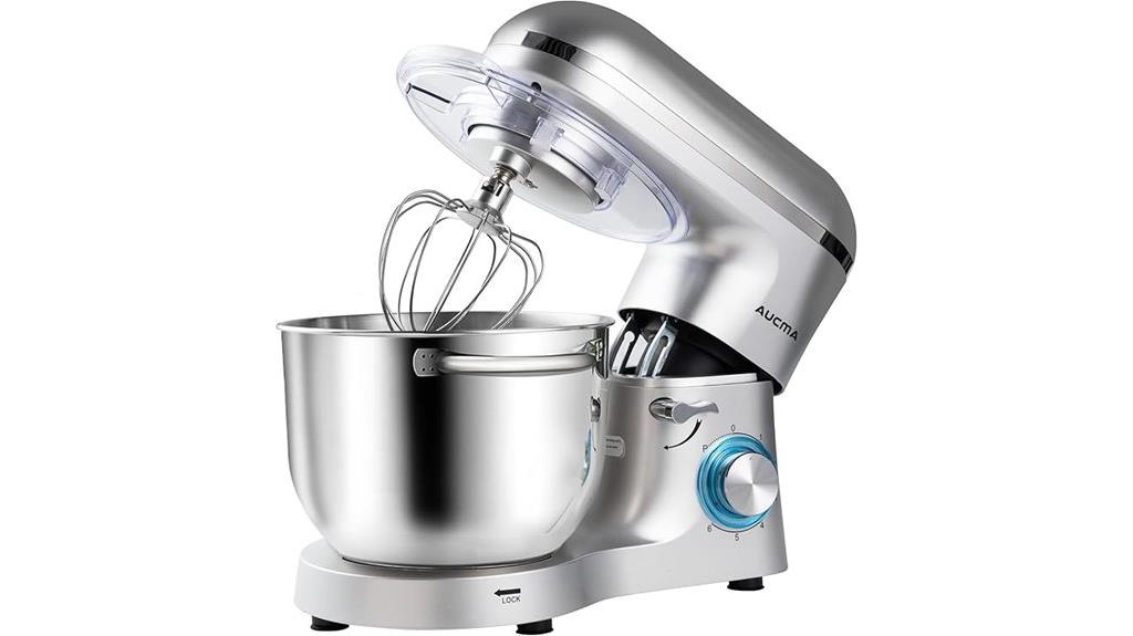 powerful silver stand mixer