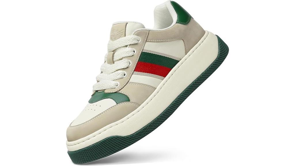 premium leather fashion sneakers