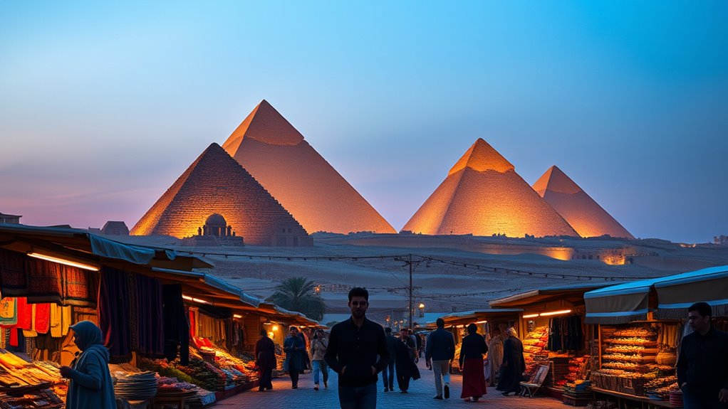 pyramids influence on cairo