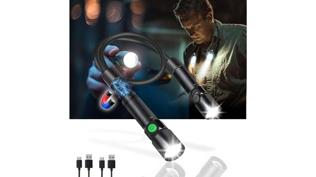 rechargeable magnetic neck light