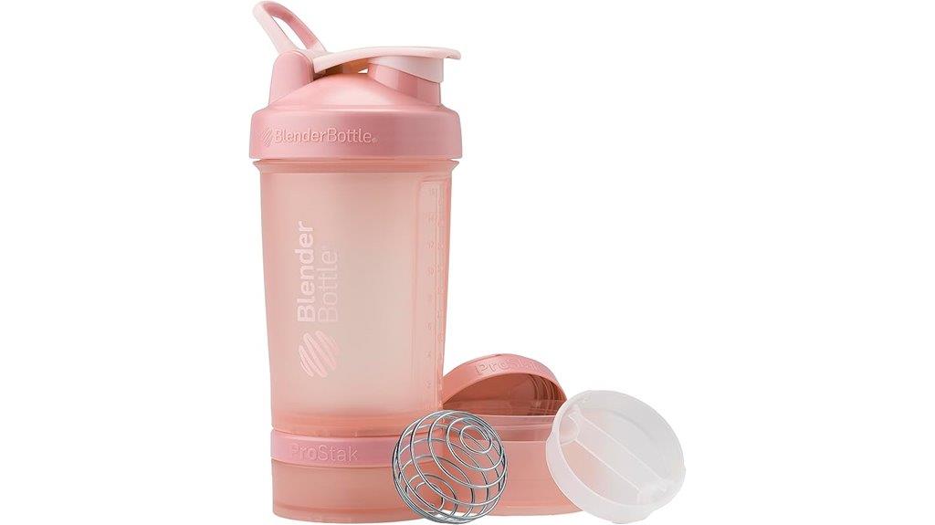 shaker bottle with organizer
