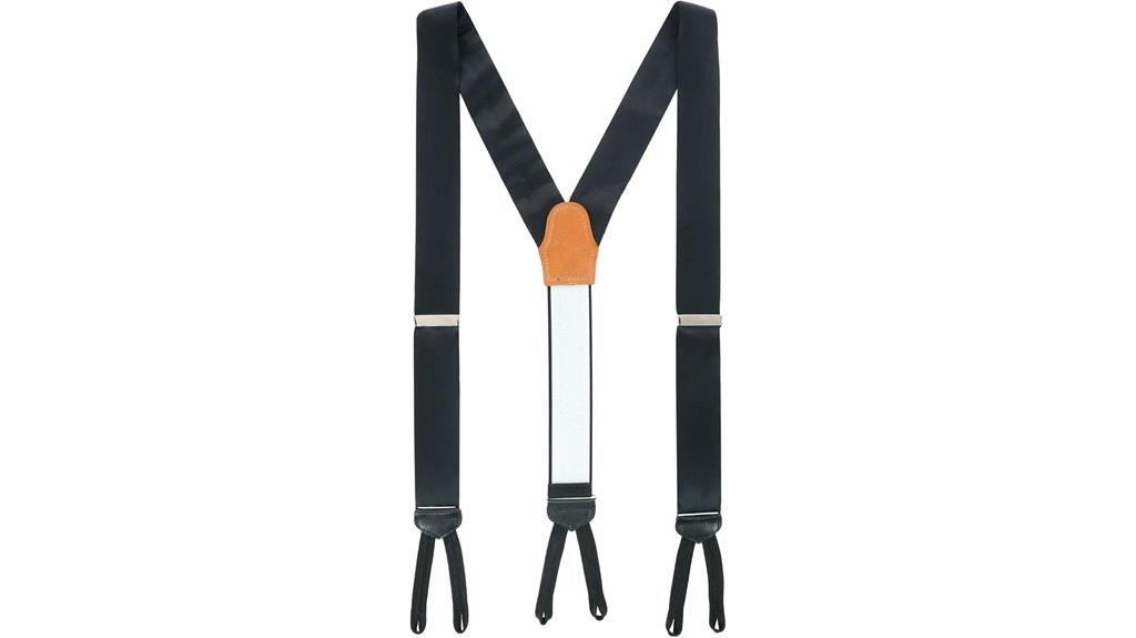 silk formal suspenders for men