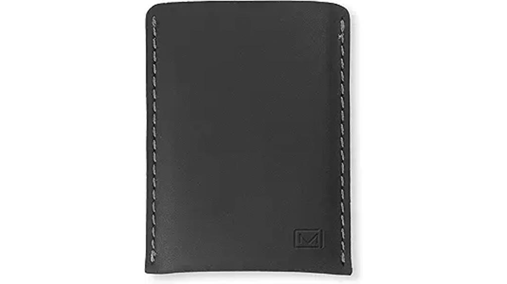 slim leather card wallet
