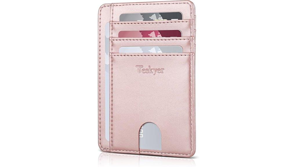 slim rfid leather wallet