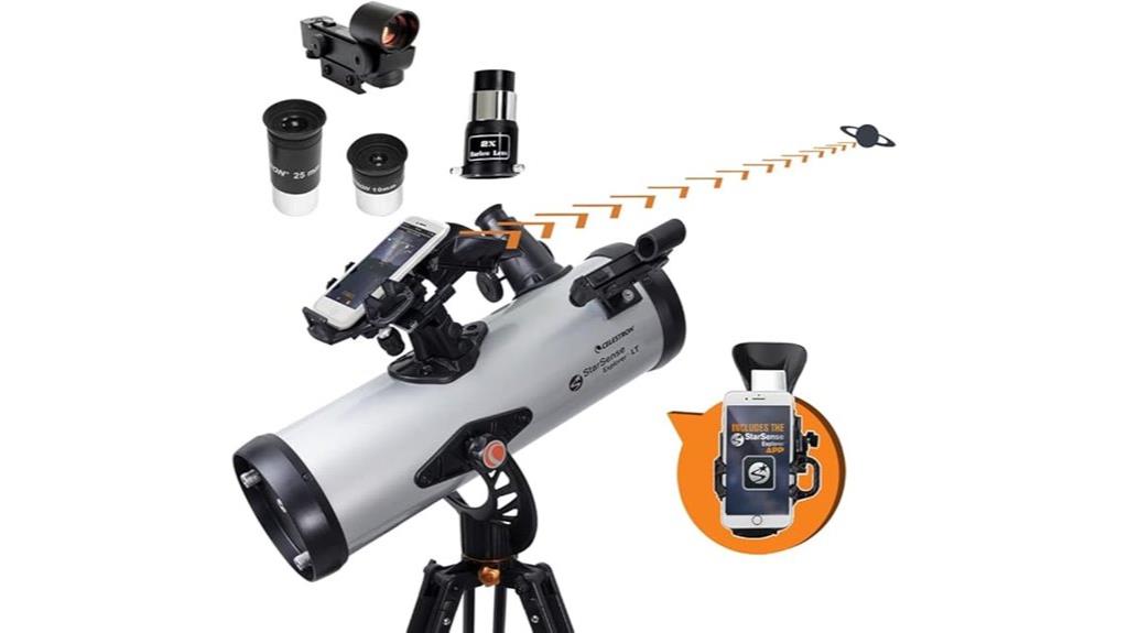 smartphone enabled telescope for stargazing