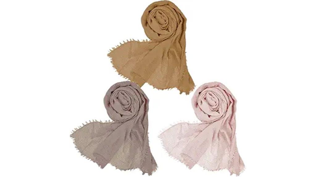 soft cotton hemp scarves