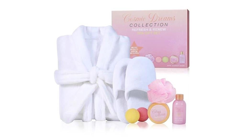 spa robe and slippers