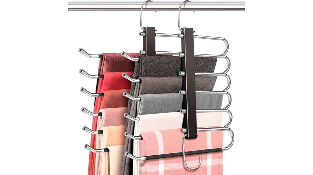 space saving stainless steel hangers