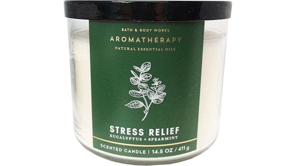stress relief scented candle