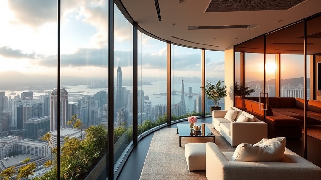 stylish architecture with vistas
