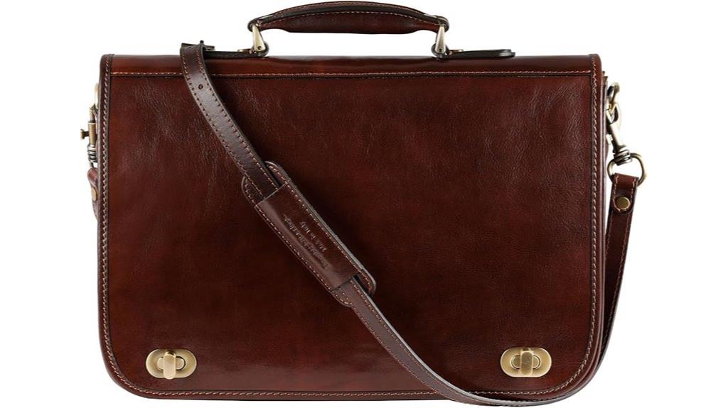 stylish men s leather briefcase