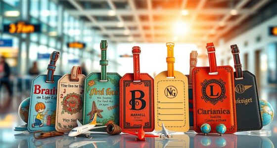 stylish personalized luggage tags