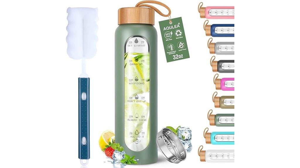 stylish silicone water bottle