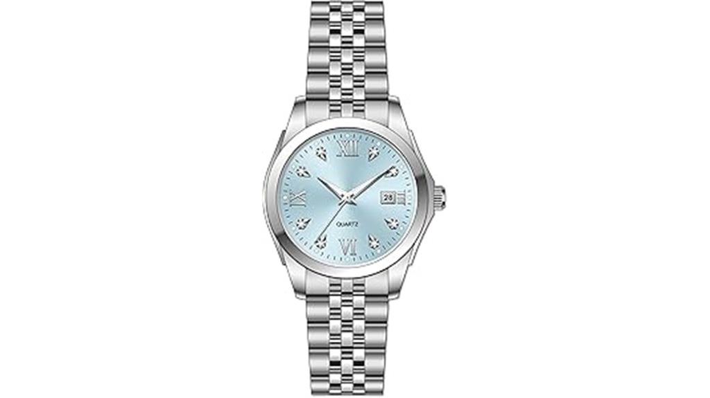 stylish stainless steel watch