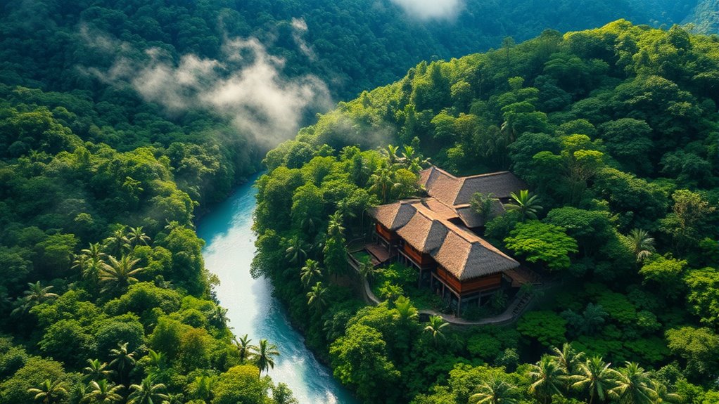 sustainable accommodations in rainforest