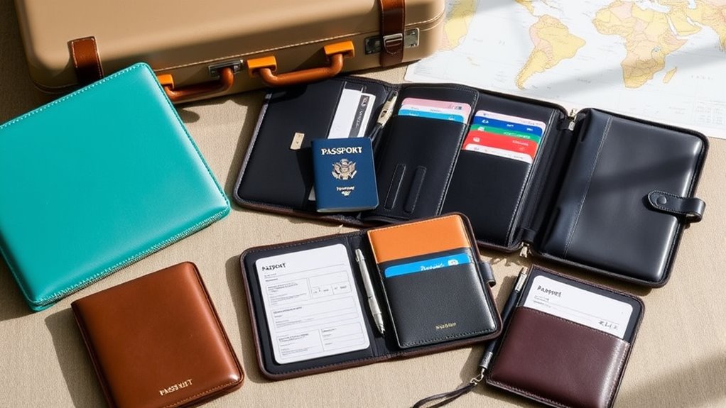 travel document organizer selection