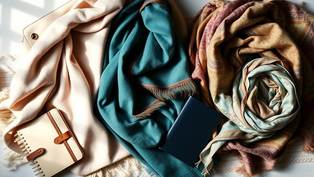 travel friendly scarf selection