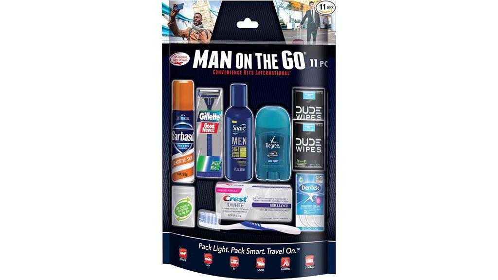travel grooming essentials kit