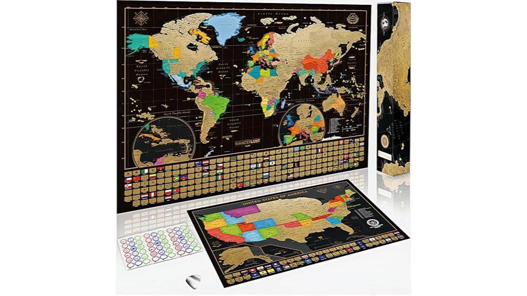 travel themed scratch off maps