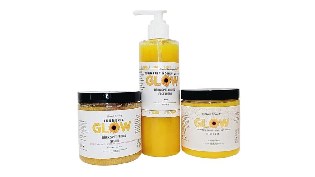 turmeric glow skincare set