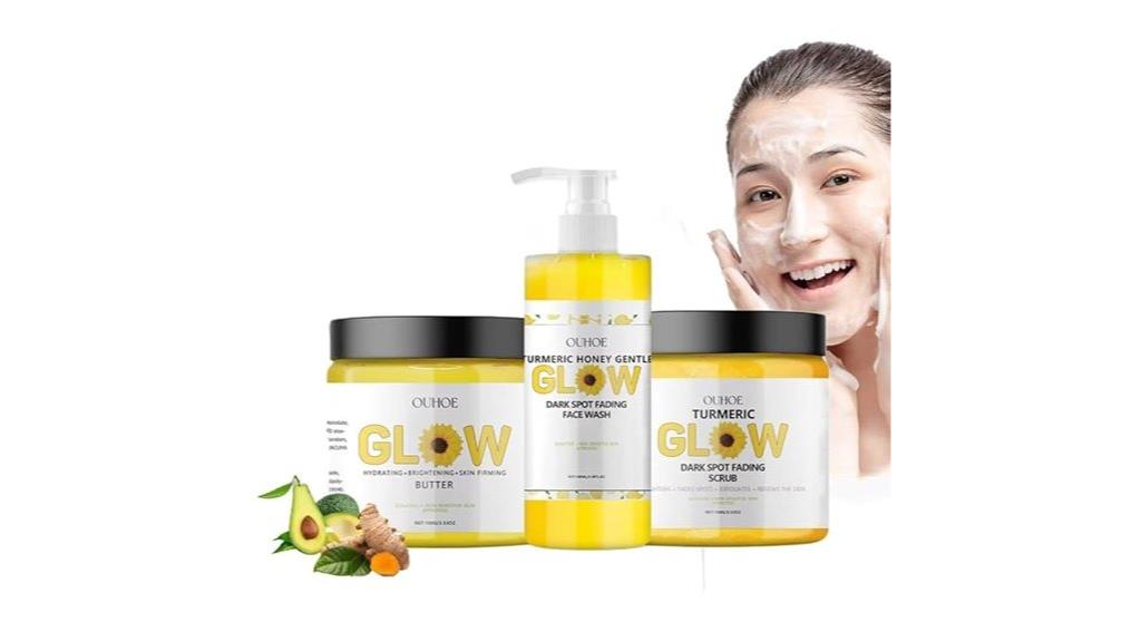 turmeric infused skincare set